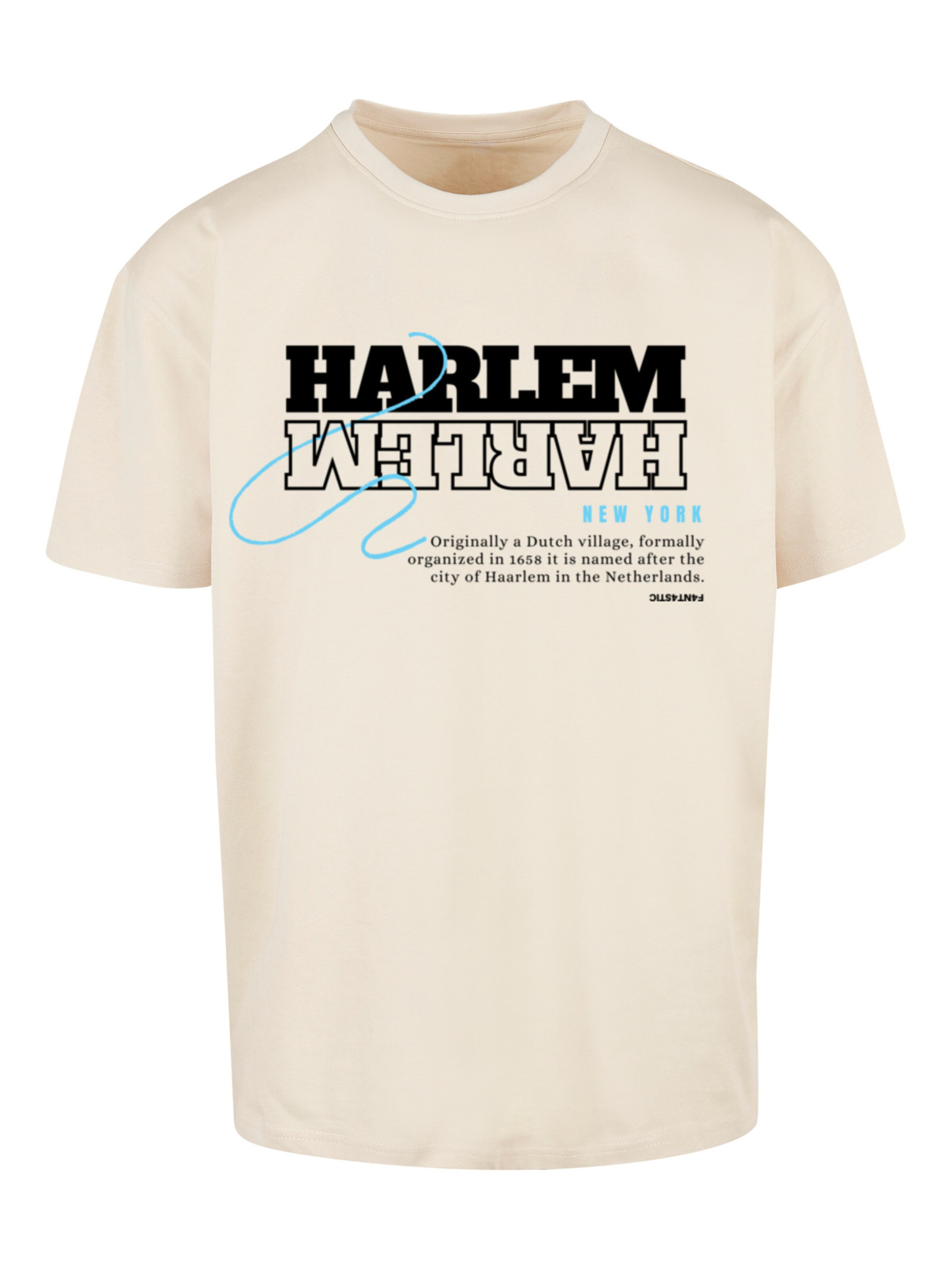 F4NT4STIC Shirt 'Harlem' in Beige: voorkant