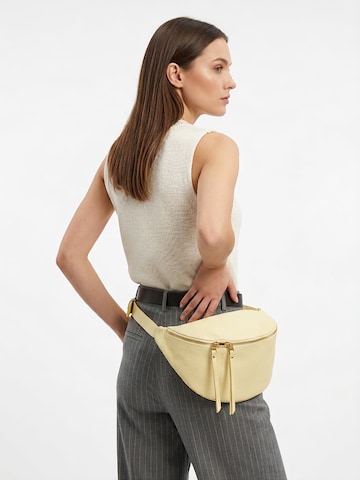 Marsupio 'Marsupio donna pelle dollaro Gave Lux - con zip e tracolla regolabile' di Chiara Ferretti in giallo