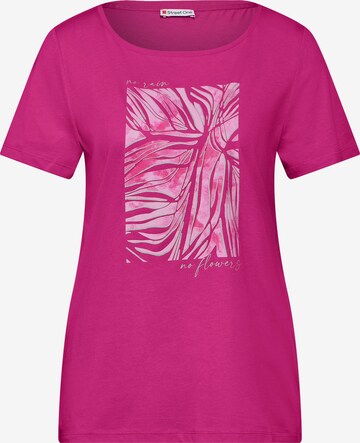 T-shirt STREET ONE en rose : devant