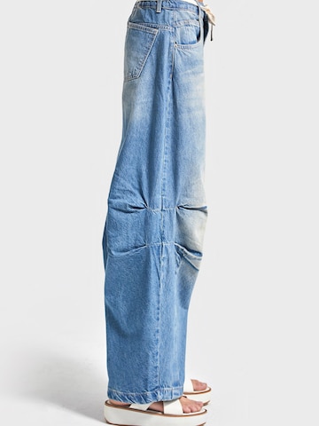 Loosefit Jean 'Barrel Balloon Mid Rise Jeans' IT'S BASIC en bleu