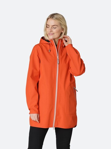 Manteau fonctionnel 'RAIN135B' ILSE JACOBSEN en orange : devant