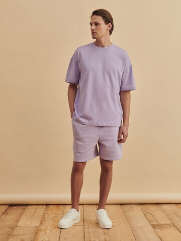 T-Shirt 'Erik' DAN FOX APPAREL en violet
