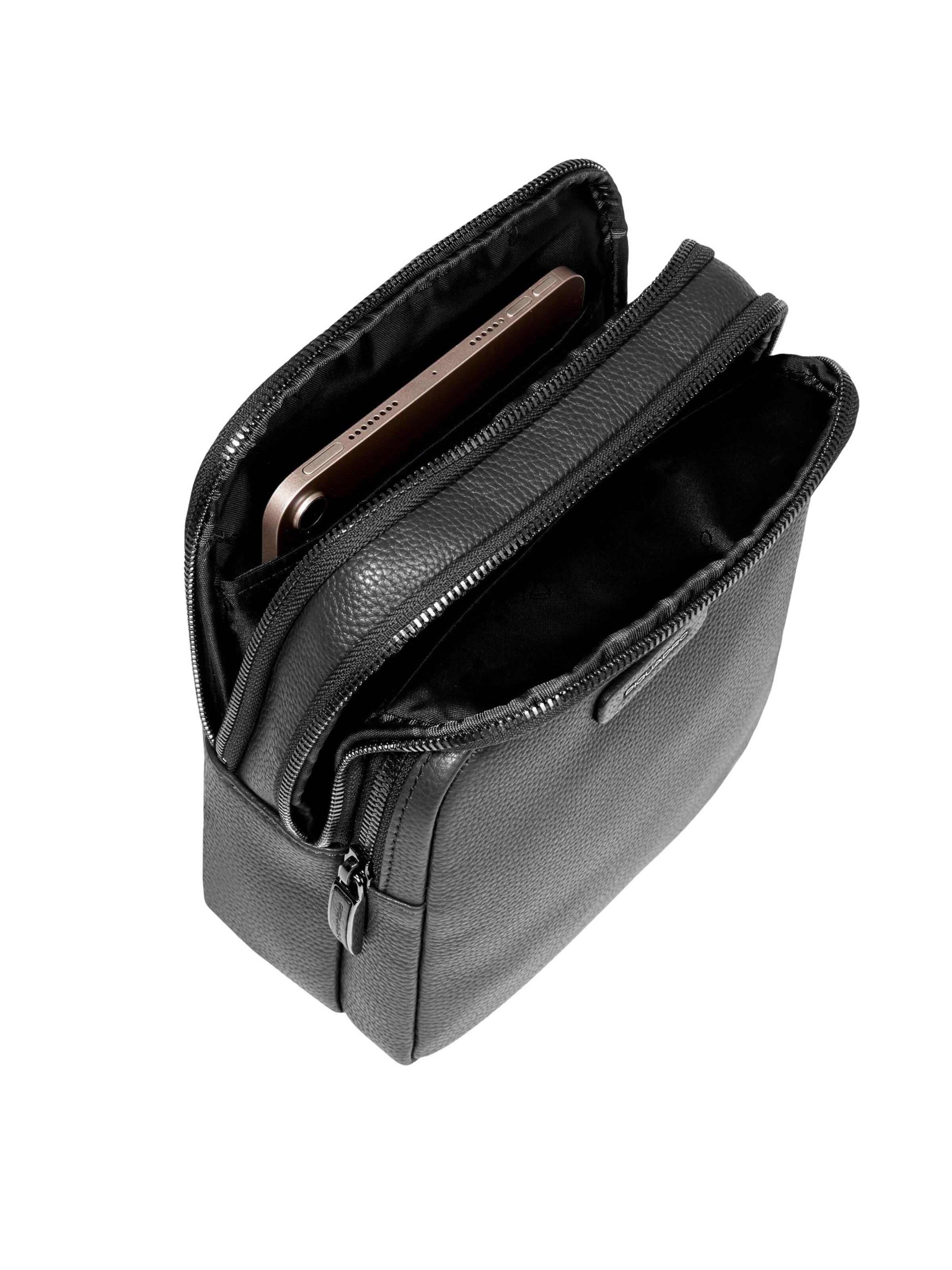 Piquadro - Bolso de hombro en negro