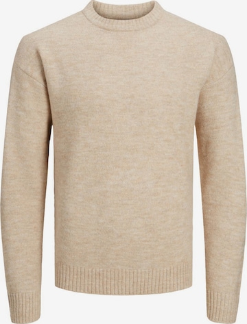 JACK & JONES Sweater 'Ollie' in Beige: front