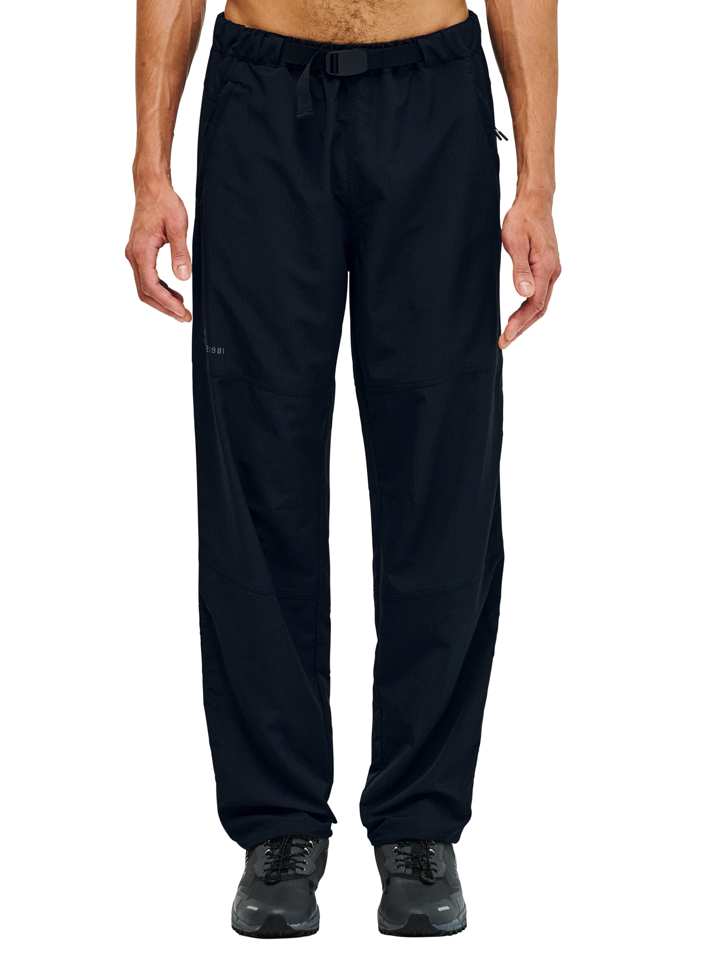 HALO Regular Broek in Zwart: voorkant