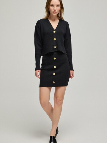 SILK & CASHMERE Rok in Zwart