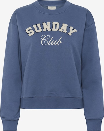 Sweat-shirt 'KAElenora' Kaffe en bleu : devant