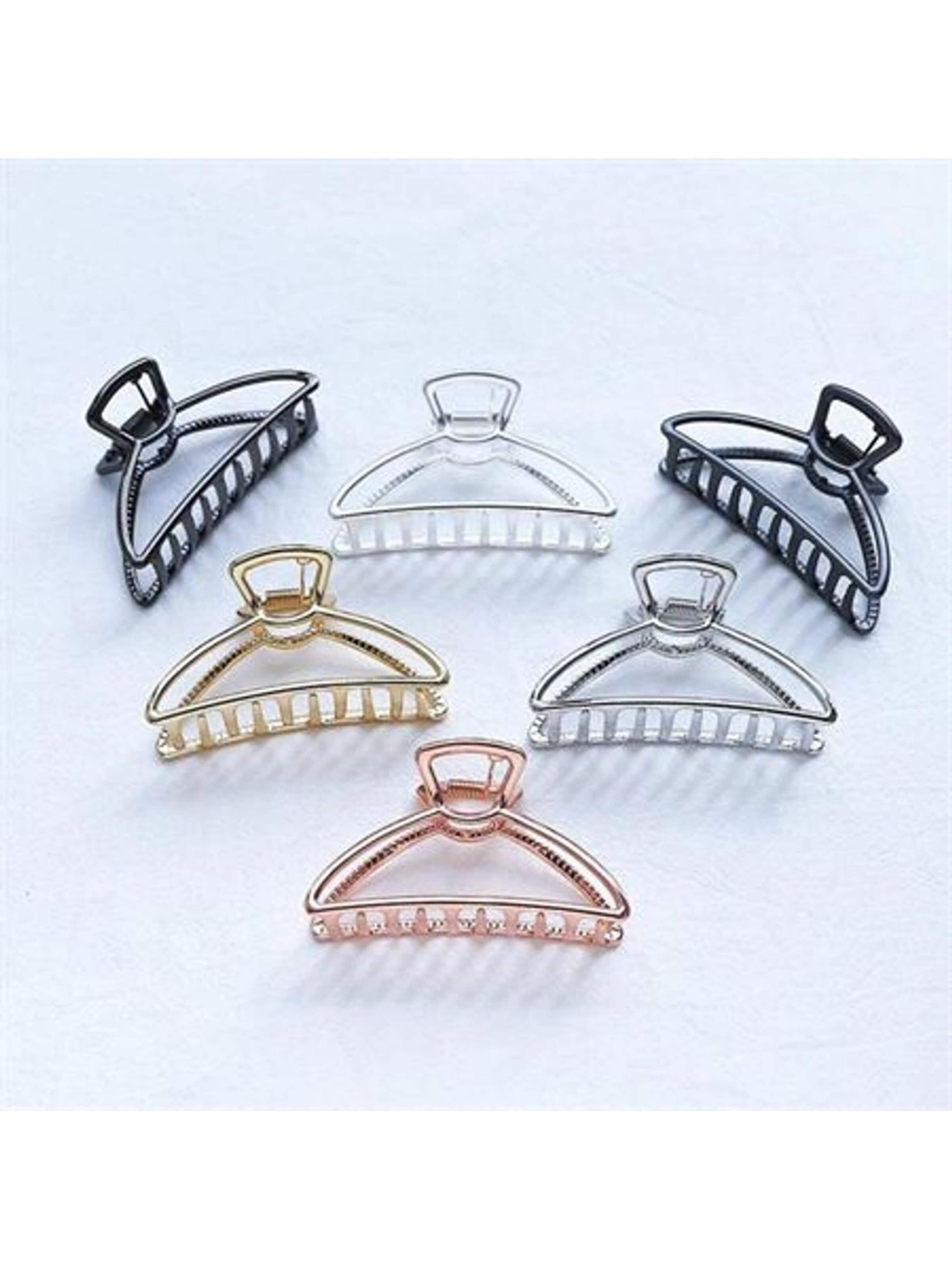 Ornement pour cheveux 'Feeny Extra Small Metal Hair Claw - Silver' soho Hair accesoires en argent