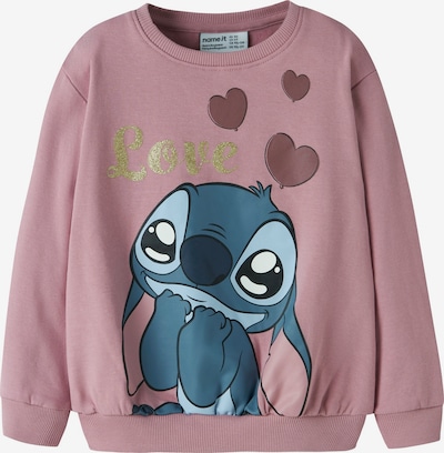 NAME IT Collegepaita 'NMFANSA STITCH' koossa 122-128 värissä sinivihreä / kulta / malva / musta, Tuotenäkymä