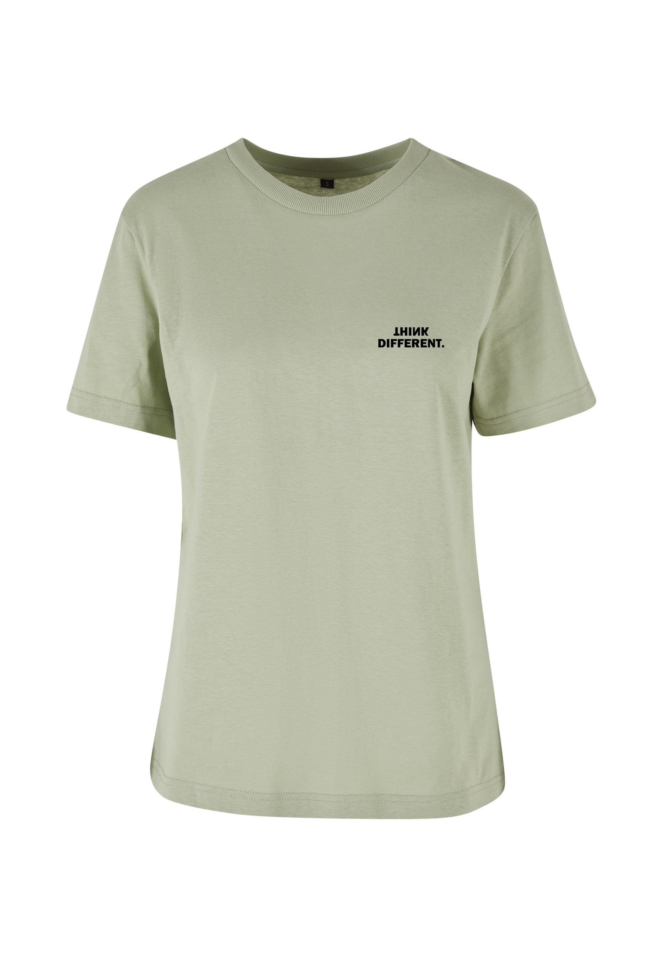 Urban Classics T-Shirt 'Think Everyday' in Grün: Vorderseite