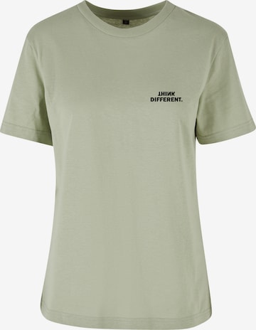 Urban Classics T-Shirt 'Think Everyday' in Grün: Vorderseite