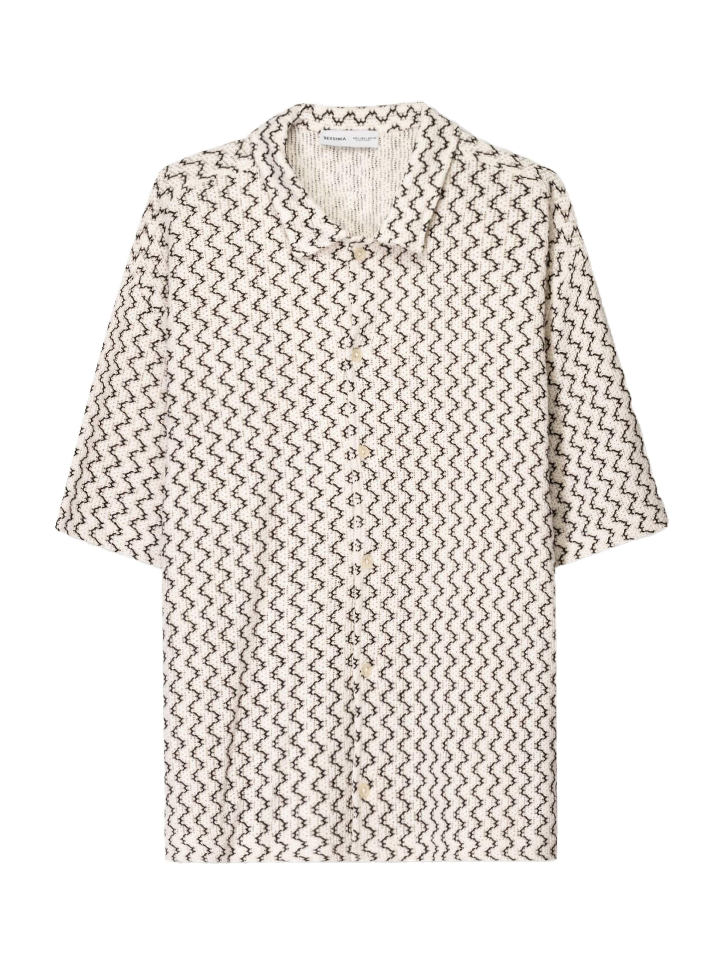 Comfort Fit Cămașă de la Bershka pe bej: față