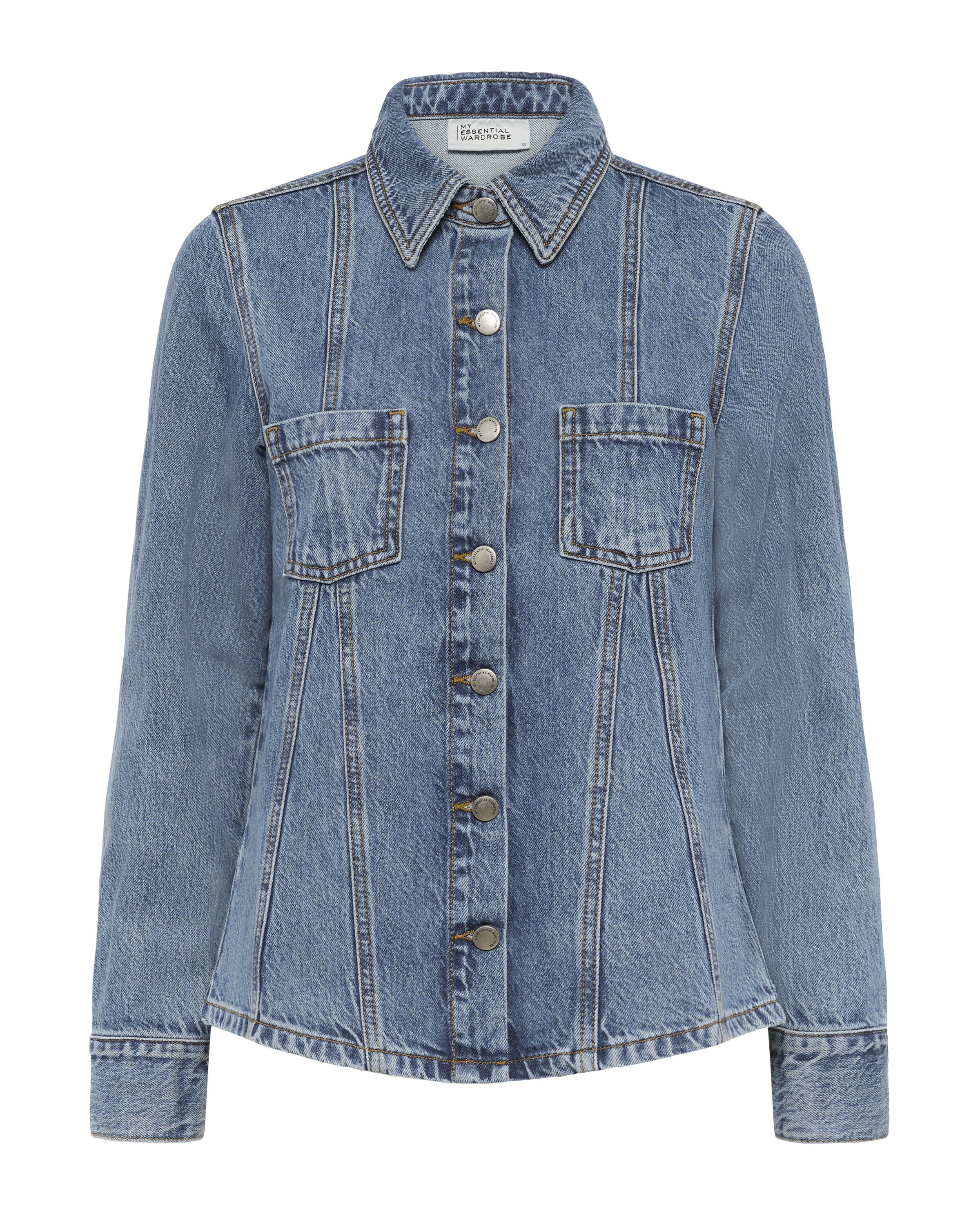 My Essential Wardrobe Overgangsjakke i blå: forside