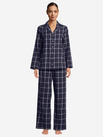 SEIDENSTICKER Pajama 'Classic Flanell' in Blue