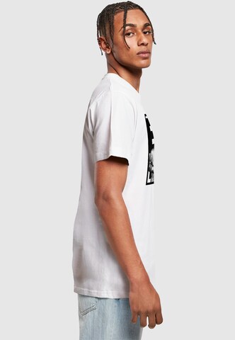 Merchcode T-Shirt 'Eric B & Rakim - Funky Blocks' in Weiß