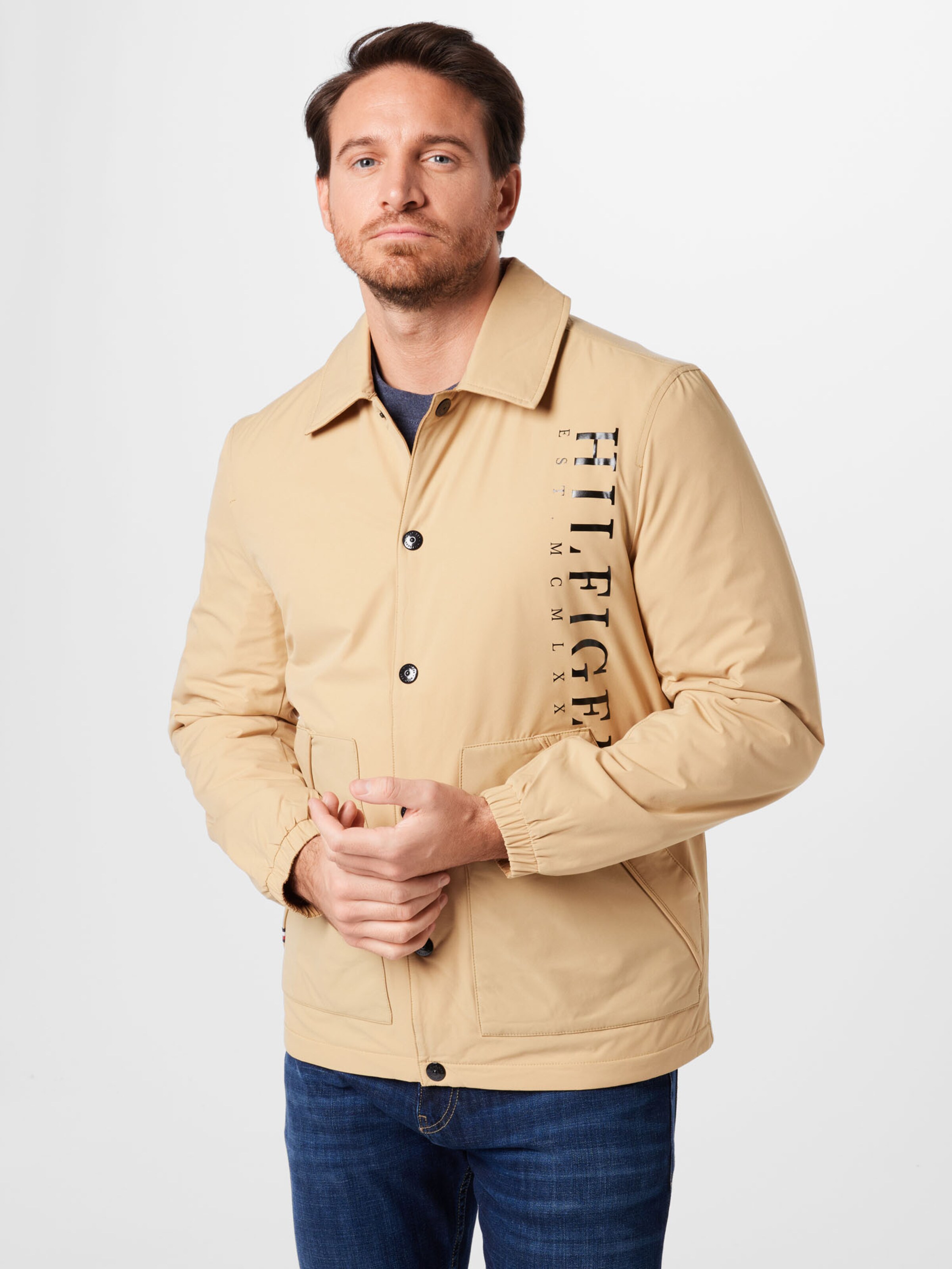 Männer Große Größen TOMMY HILFIGER Jacke in Hellbraun - NA50985 Männer Große Größen TOMMY HILFIGER Jacke in Hellbraun - NA50985