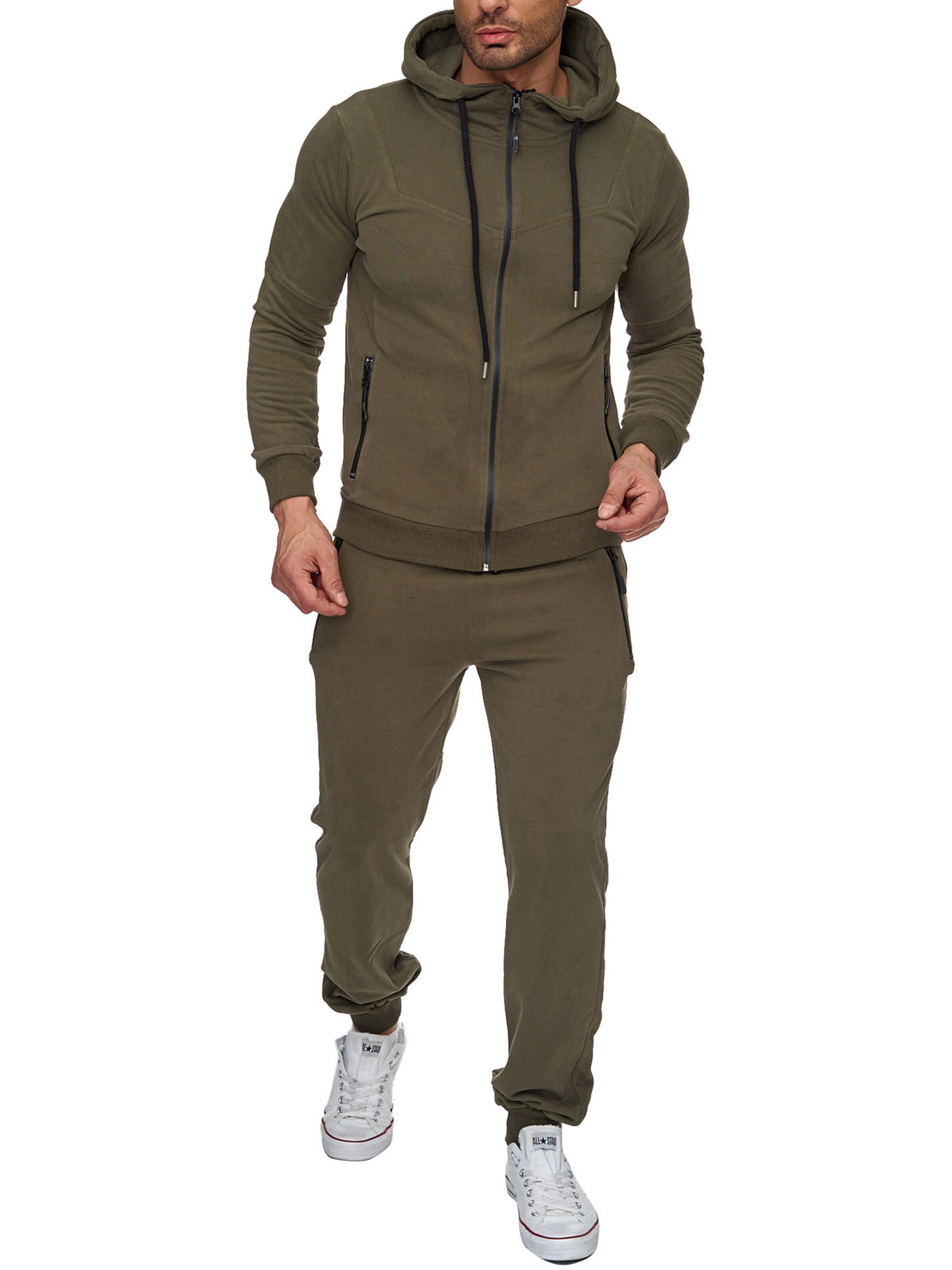 Reslad Trainingsanzug 'RS5063'‌‌‌‌‌‌‌ in Grün: Vorderseite