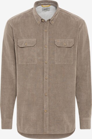 CAMEL ACTIVE Button Up Shirt in Beige: front