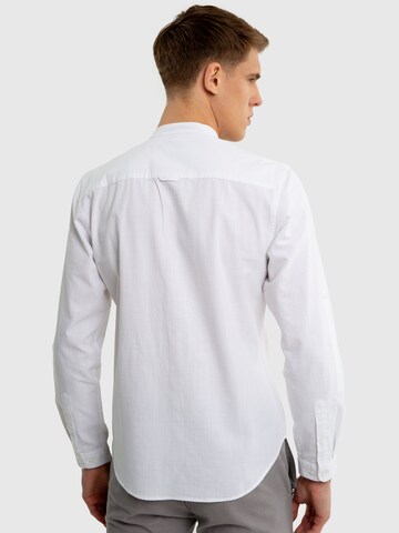 BIG STAR Regular Fit Hemd ' JANER ' in Weiß