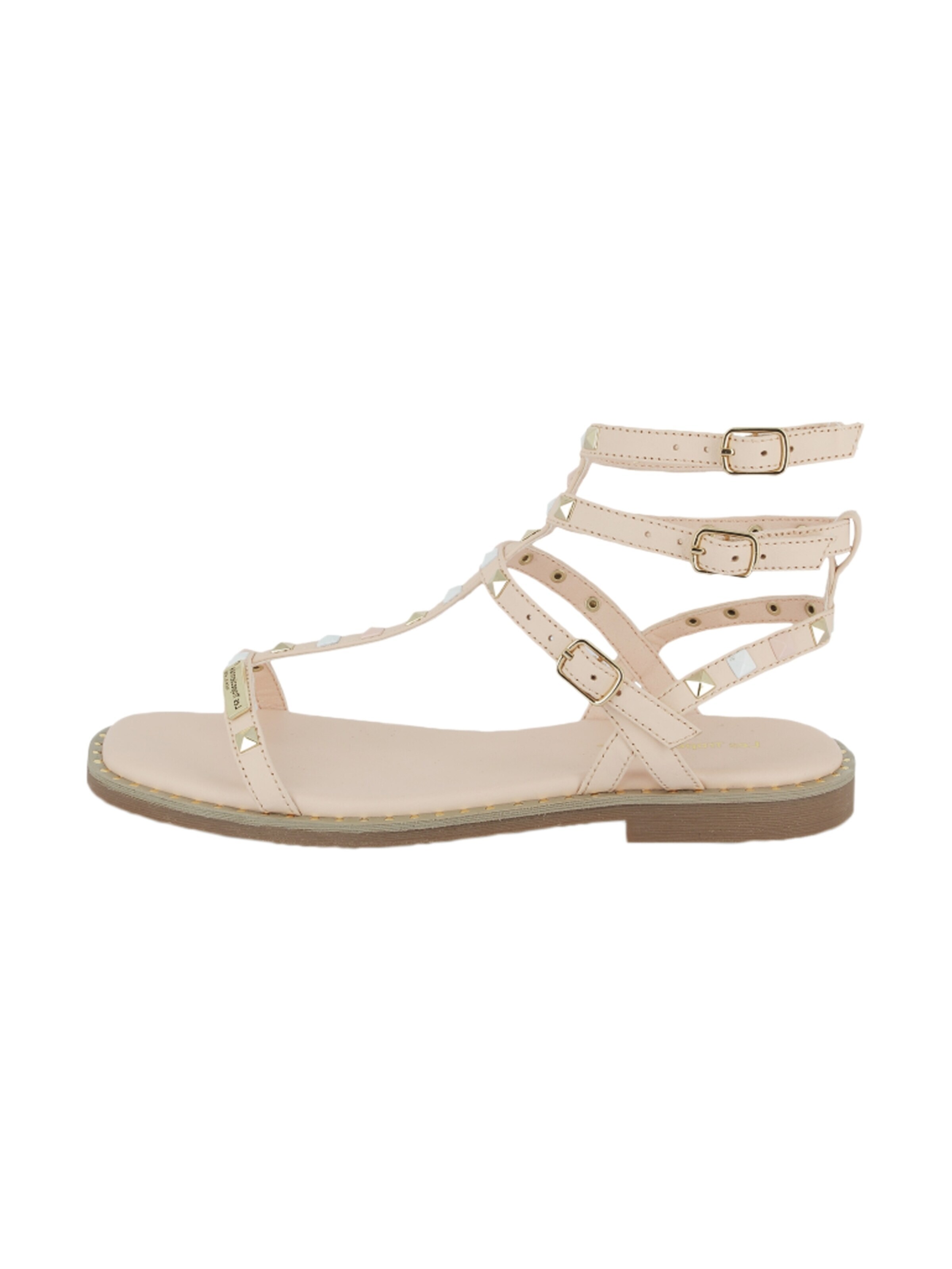 Sandalo di Les Tropéziennes in beige: frontale