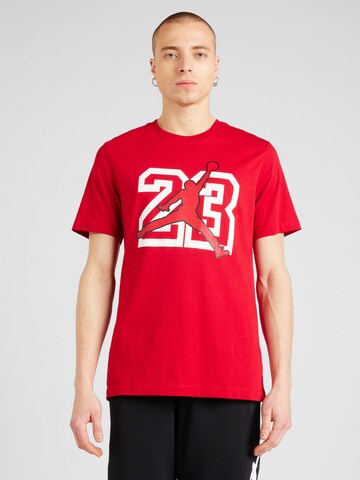 sarkans Jordan T-Krekls 'FLT ESS': no priekšpuses