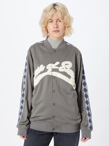 House of Sunny Sweat jacket 'THE DIAMOND' in Grey: front