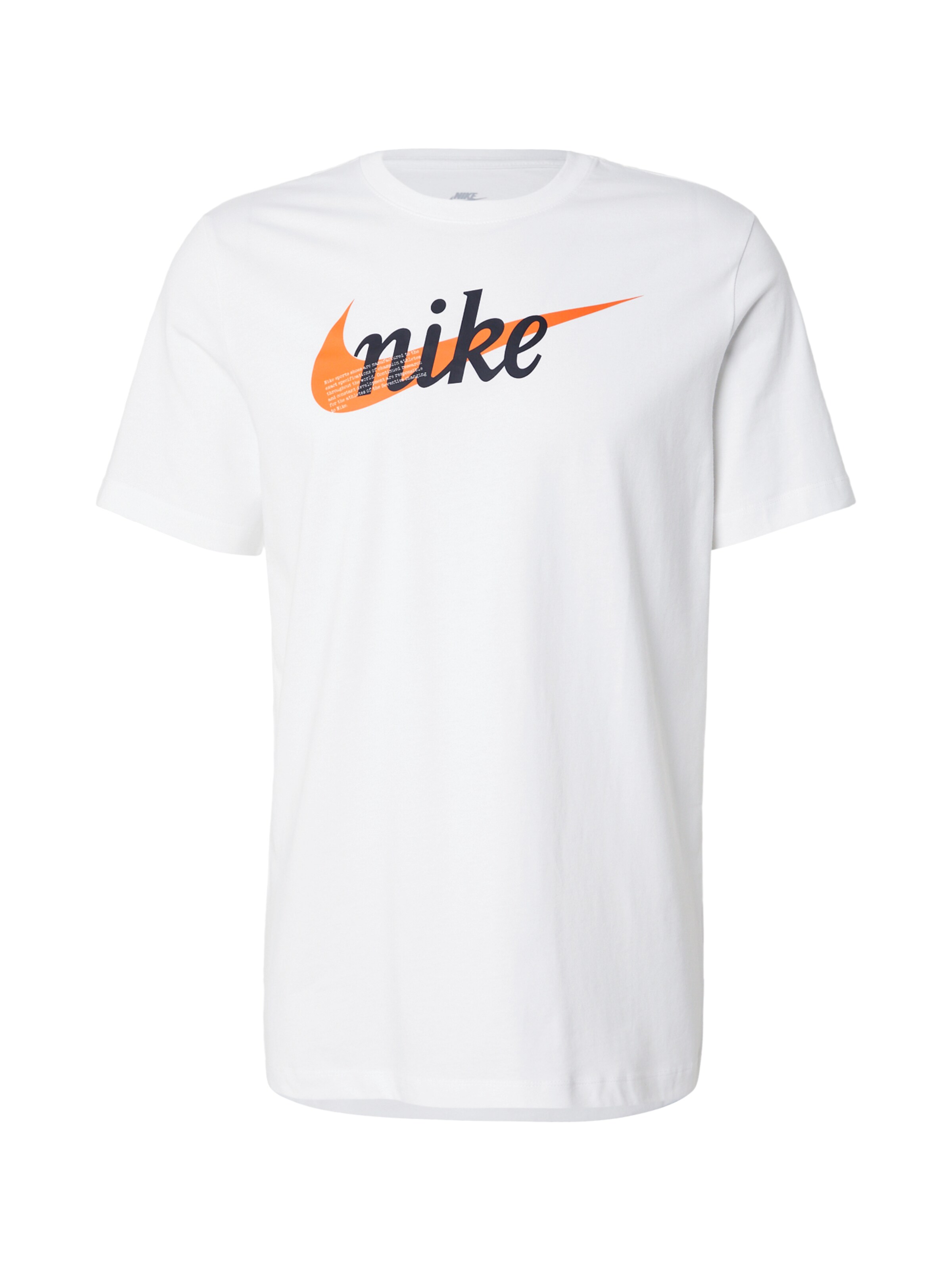Nike Sportswear Koszulka w rozmiarze XS w kolorze ciemnopomarańczowy / czarny / białym, Podgląd produktu