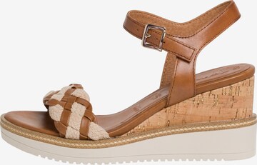 TAMARIS Strap Sandals in Brown