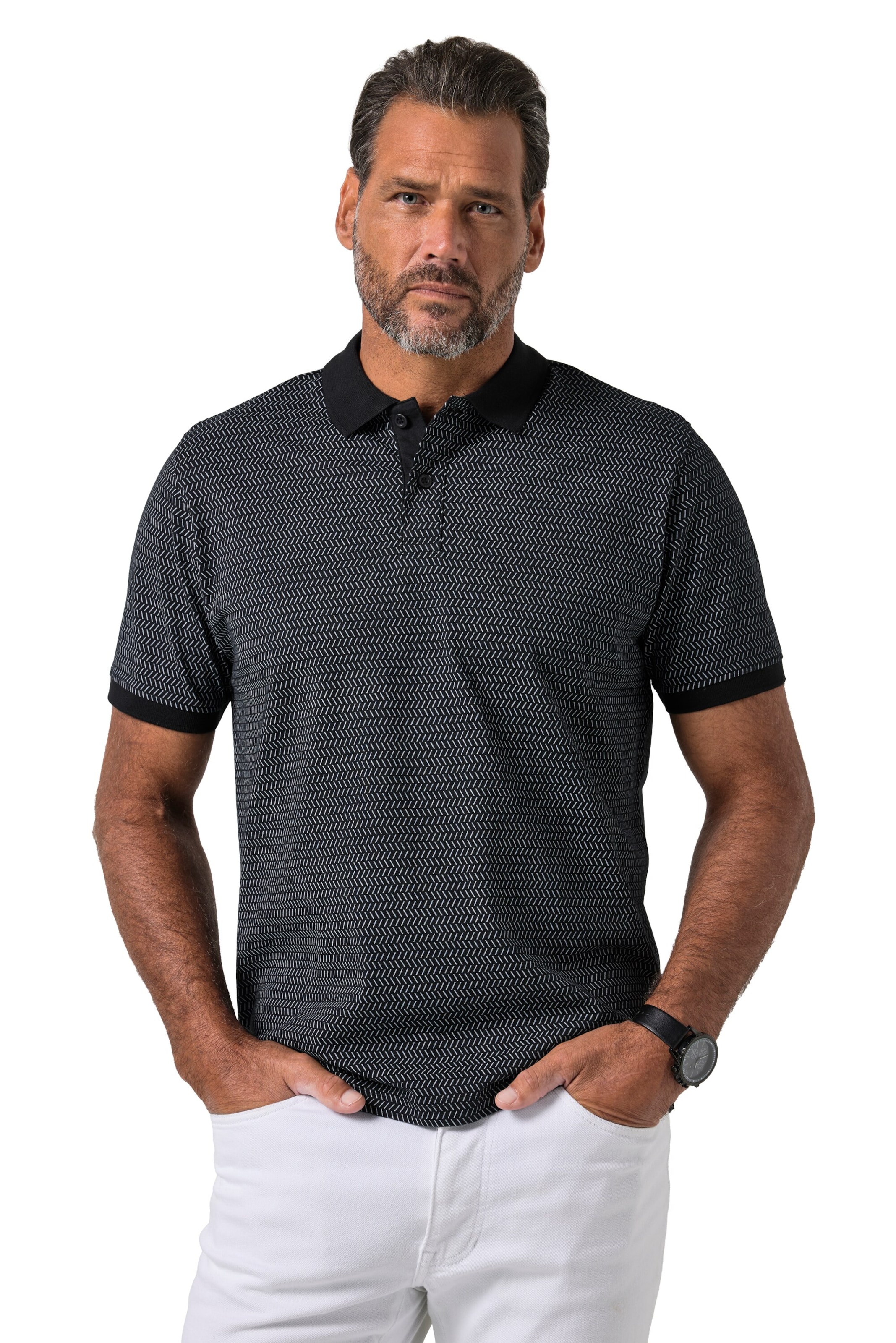 JP1880 Shirt in Black: front