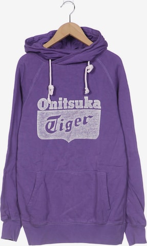 Onitsuka Tiger Sweatshirt & Zip-Up Hoodie in S in Purple: front
