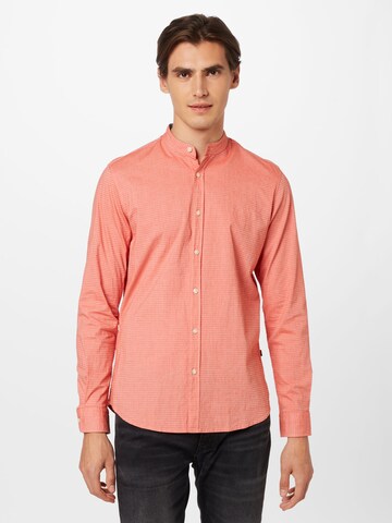BOSS Orange Regular fit Button Up Shirt 'Race' in Red: front