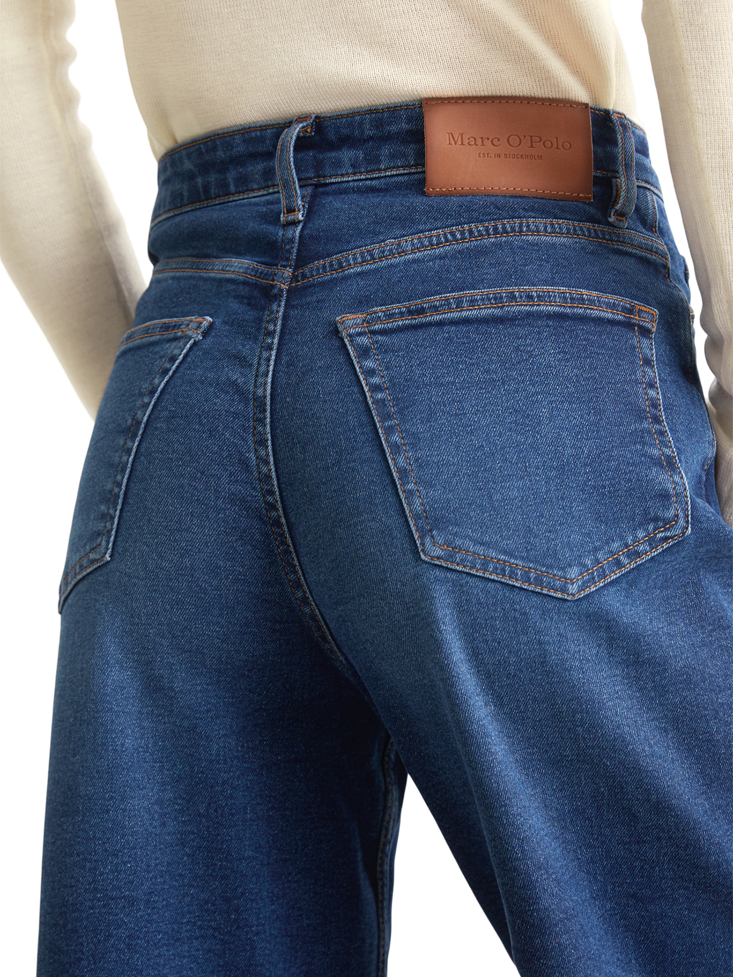 Marc O'Polo Wide Leg Jeans 'Tolva' in Blau