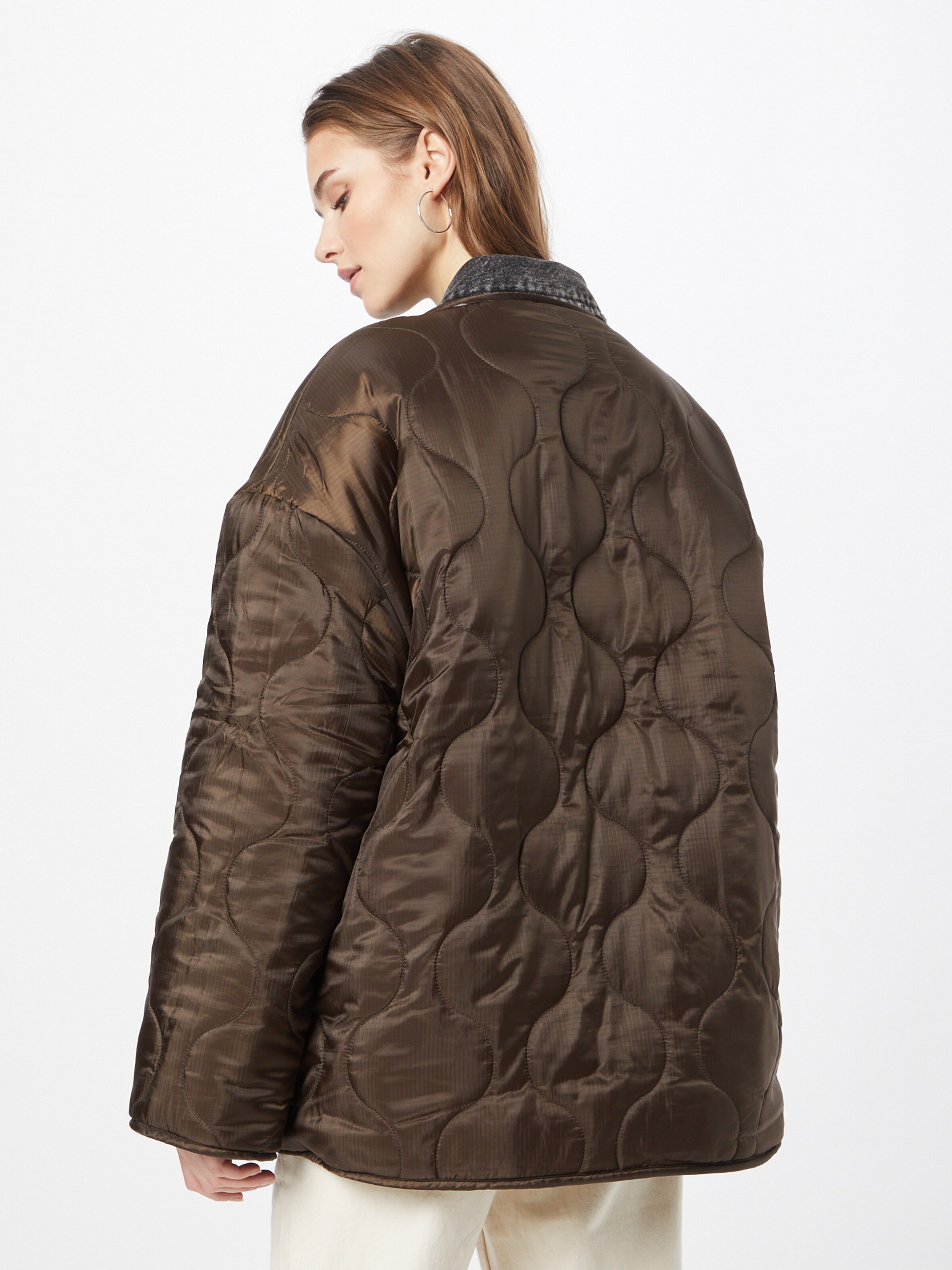 Samsoe Samsoe Between season jacket NAYA in Brown Natural White ABOUT YOU