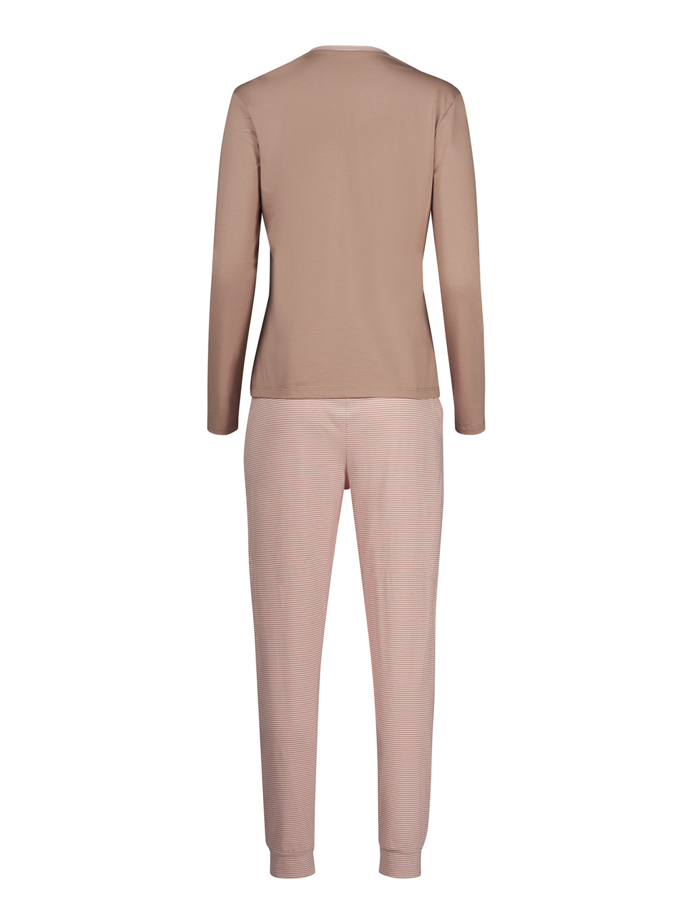 HUBER Pajama ' Night Basic Selection ' in Brown