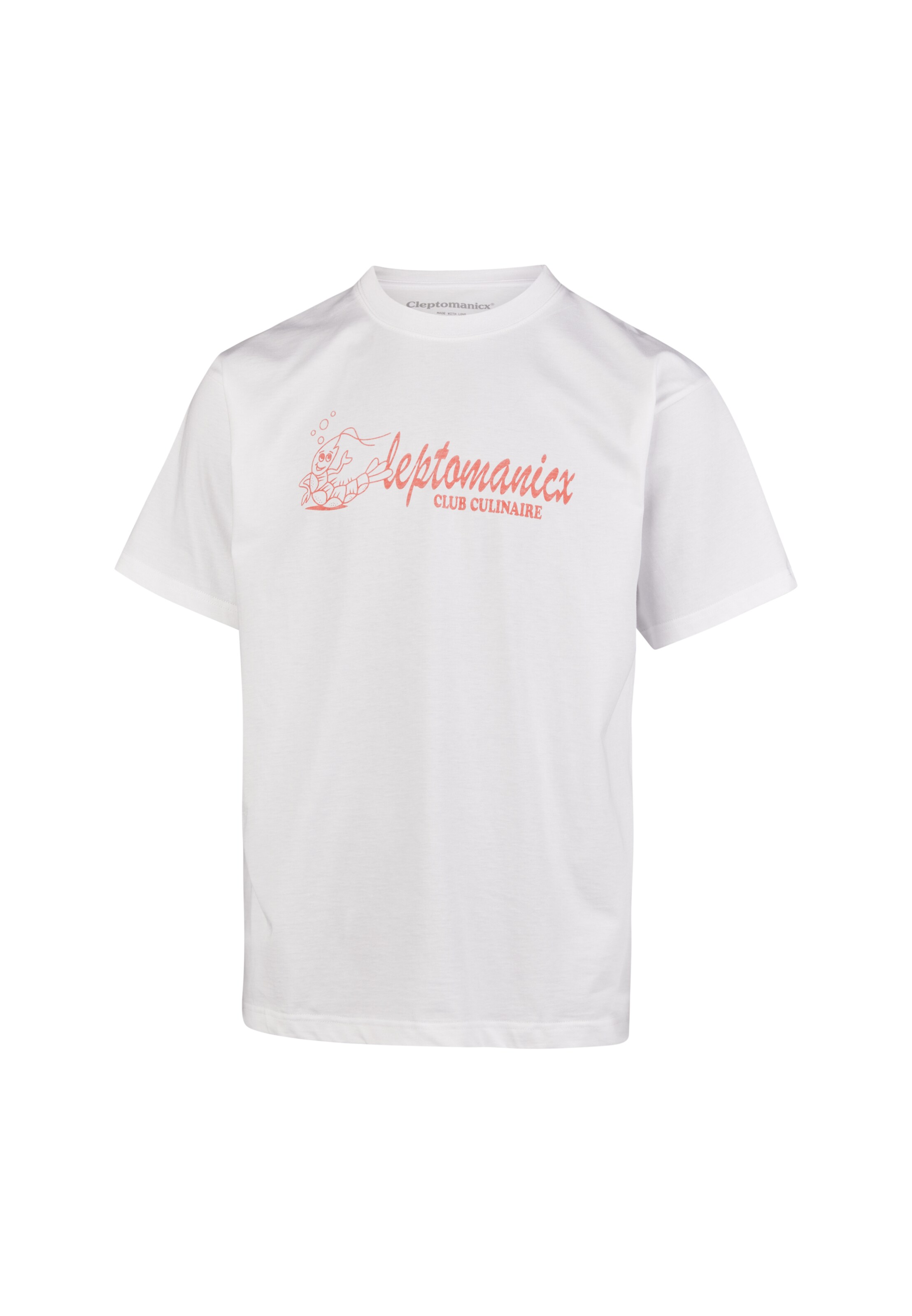 Cleptomanicx T-Shirt 'Classic Tee Club Cullinaire' in weiß, Produktansicht