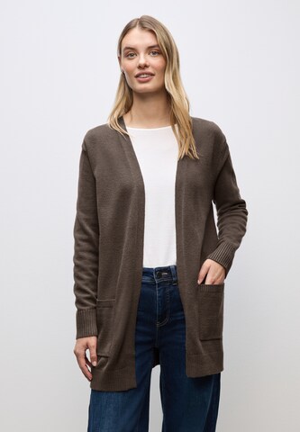 STREET ONE Strickjacke in Braun: Vorderseite