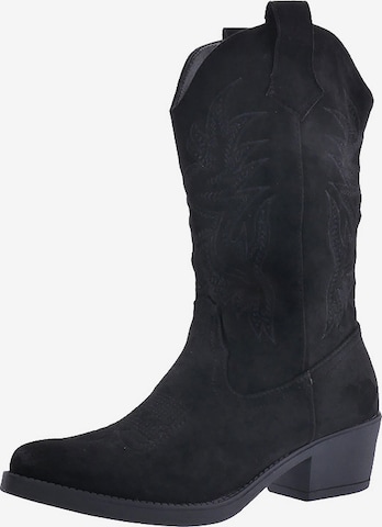 Elara Comwboystøvler i sort: forside