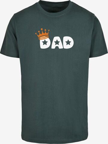 T-Shirt 'Fathers Day - King Dad' Merchcode en vert : devant