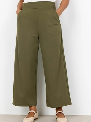 Soyaconcept Wide leg Pants 'Siham' in Green: front