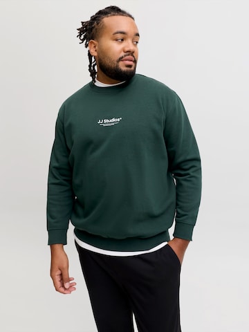 Jack & Jones Plus Μπλούζα φούτερ 'JJESOHO' σε πράσινο