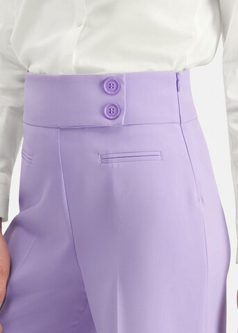 Nicowa Wide leg Pleated Pants 'Coreana' in Purple