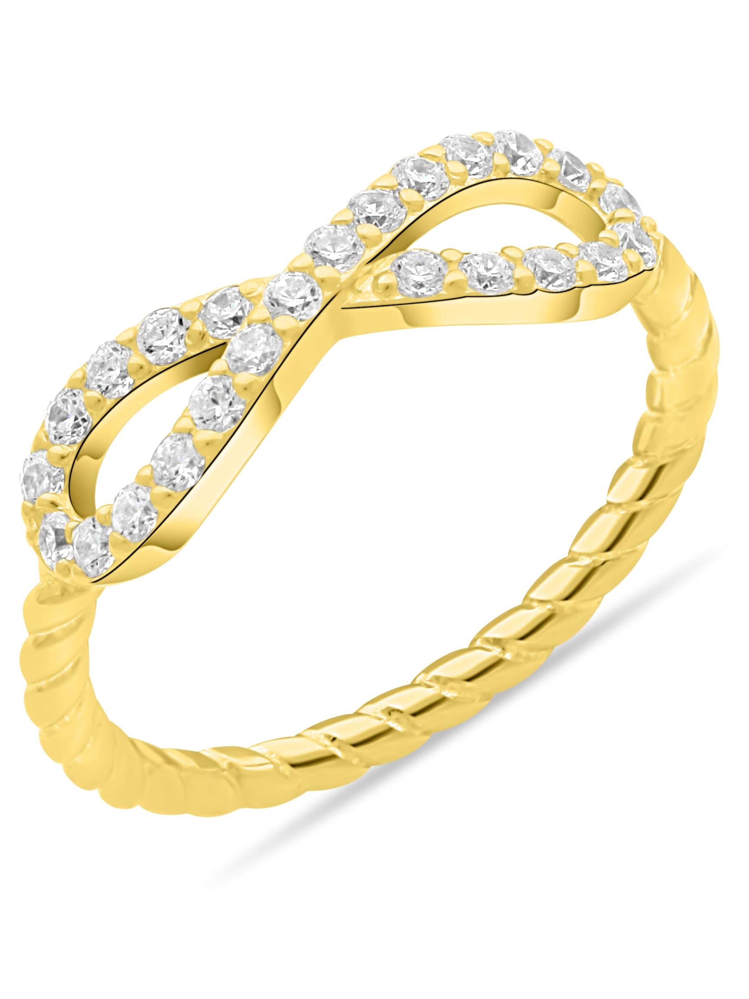 Tony Fein Ring 'Schleife'‌‌‌‌‌‌‌‌‌ in Gelb: Vorderseite