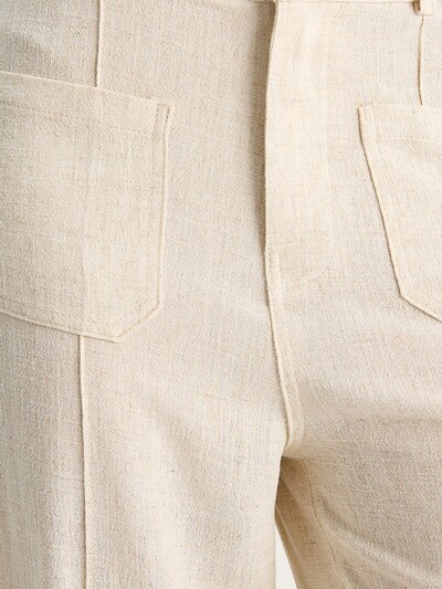 Pantaloni con piega frontale in 36 Bianco Lucci di colore beige, Visualizzazione prodotti