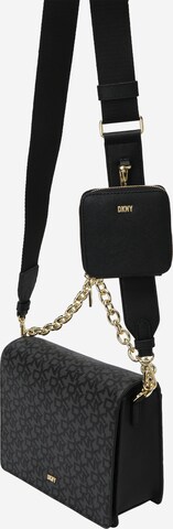 Borsa a tracolla di DKNY in nero: frontale