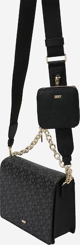 DKNY - Bolso de hombro en negro: frente