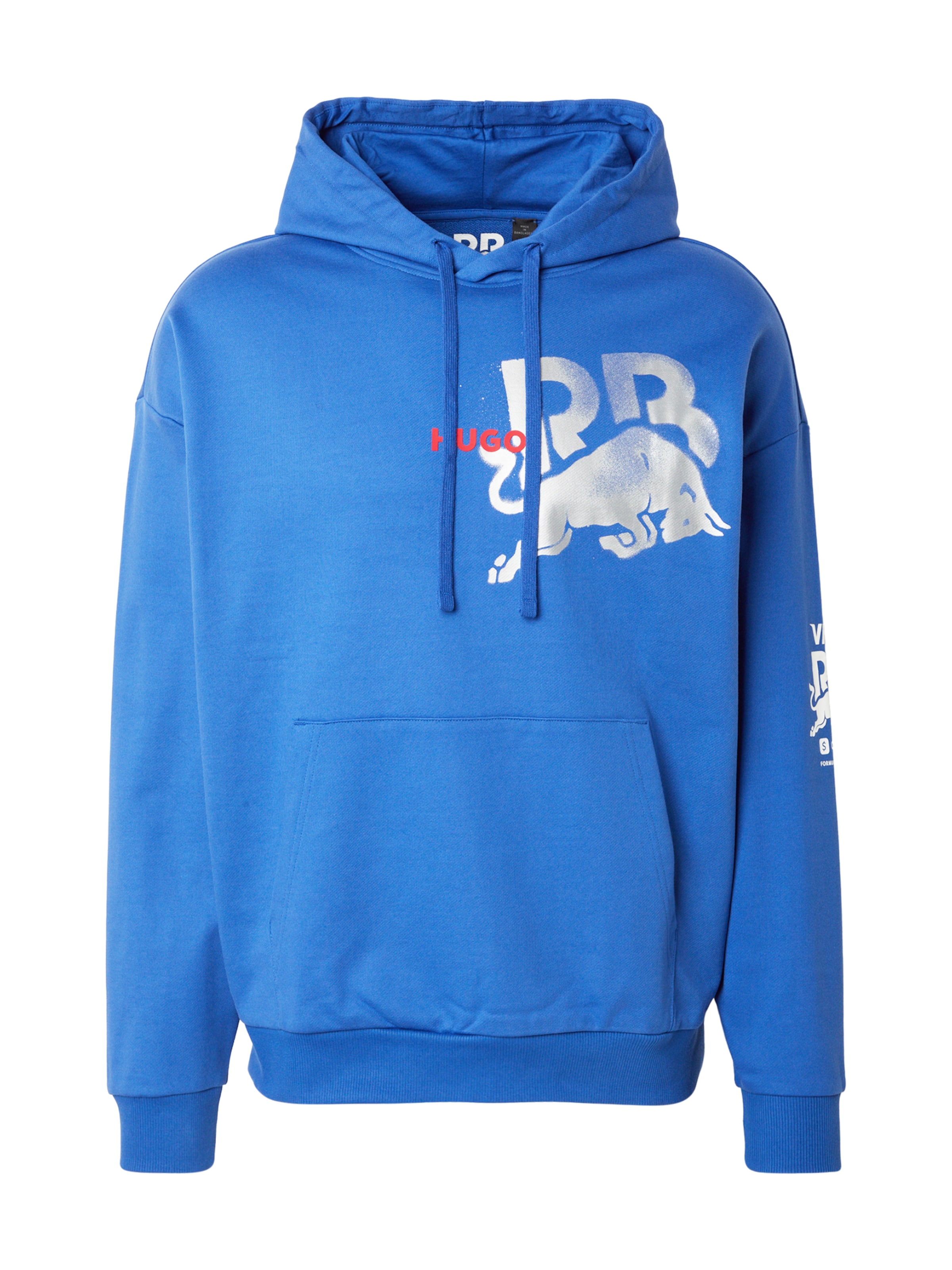 HUGO Μπλούζα φούτερ σε μπλε: μπροστά