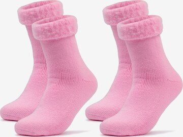 Occulto Socks 'Ida' in Pink: front