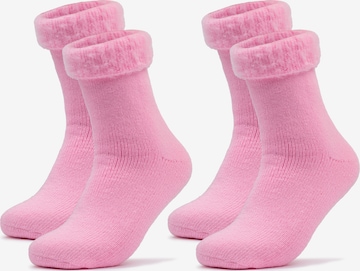 Occulto Socks 'Ida' in Pink: front