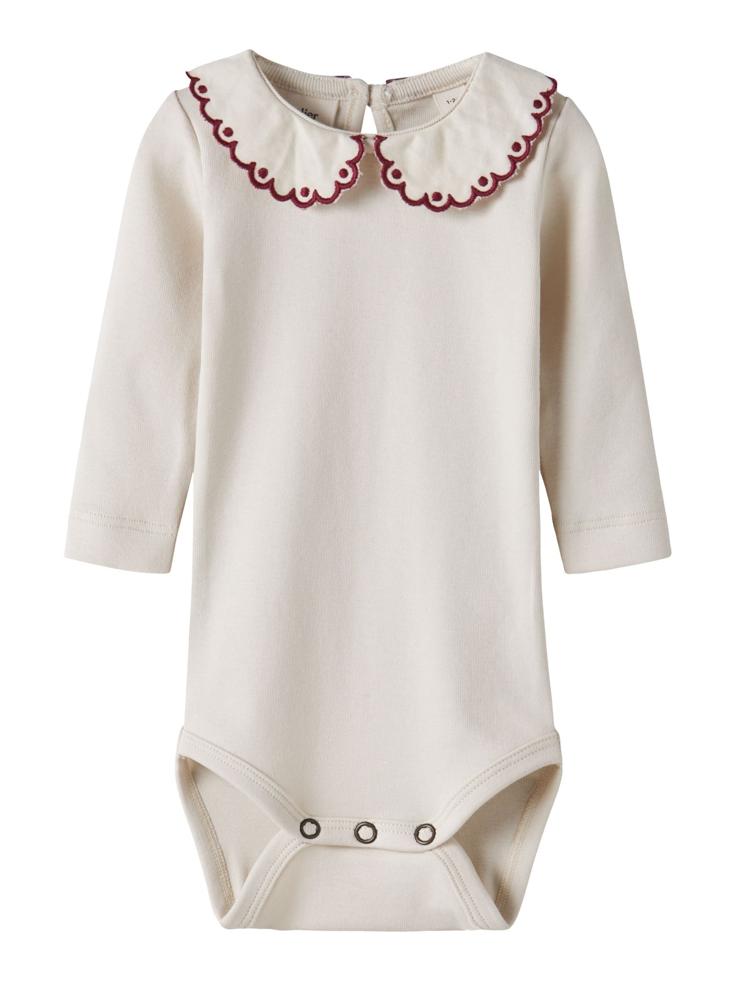 Lil'Atelier - Pijama entero/body en beige: frente