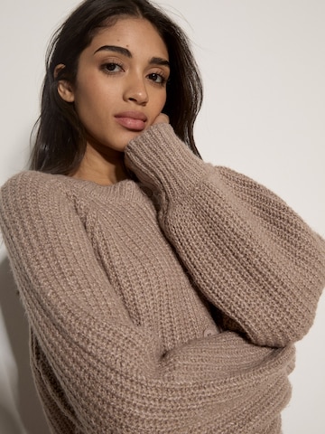 Apricot Knitted costume cardigan ' ' in Brown